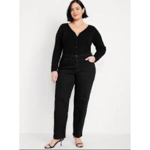 Womens NWT‎ Old Navy WOW High Rise Black Stretch Jeans